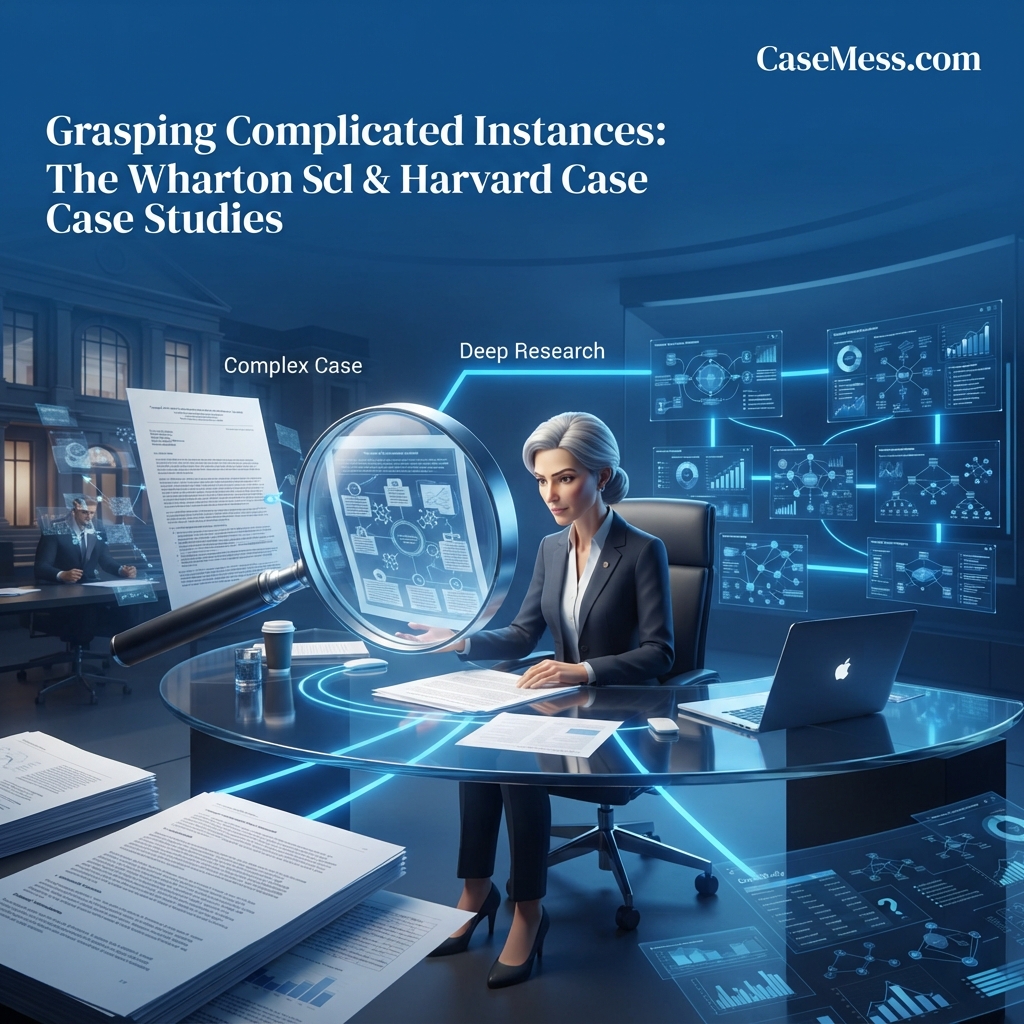 Grasping Complicated Instances: The Wharton School & Harvard Case Studies