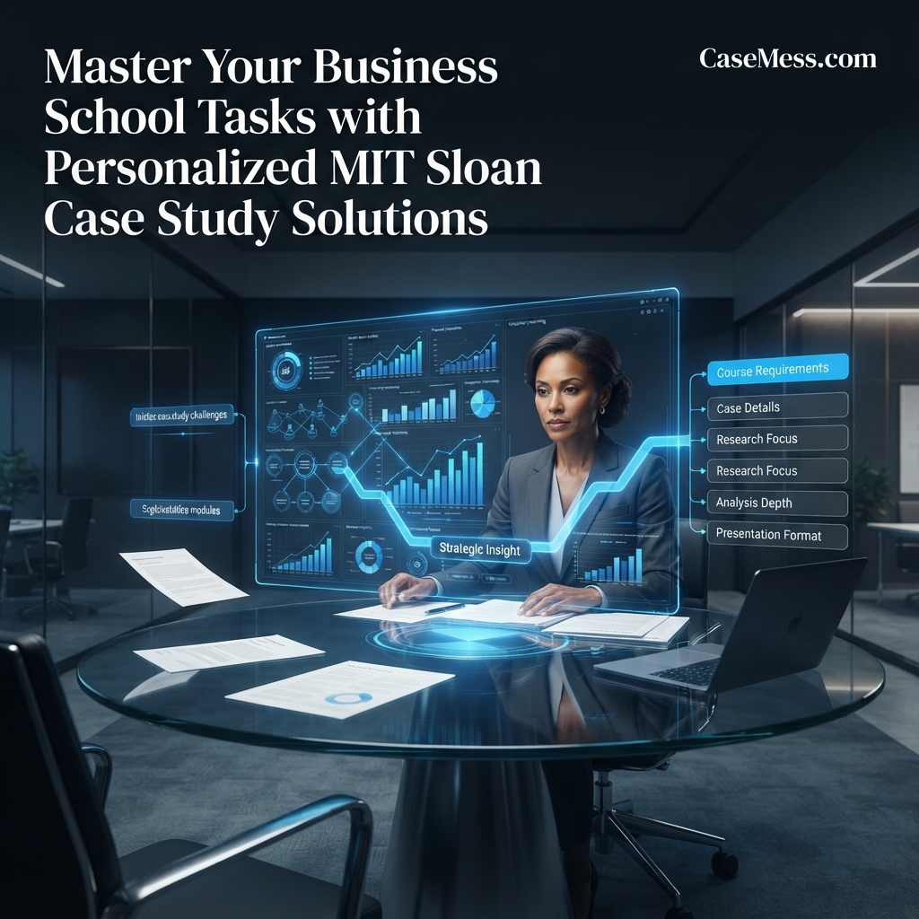 Master Your Business School Tasks with Personalized MIT Sloan Case Study Solutions