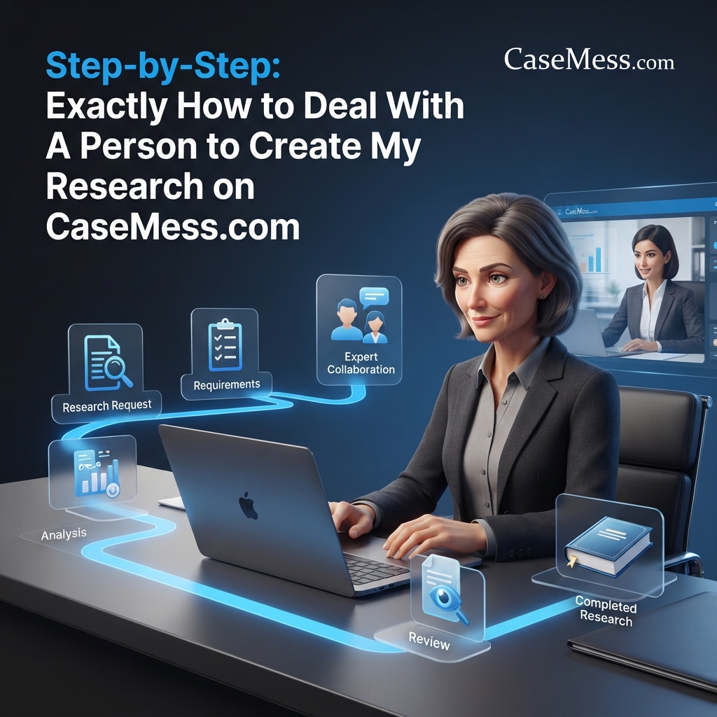 Step-by-Step Exactly How to Deal With A Person to Create My Research on CaseMess.com