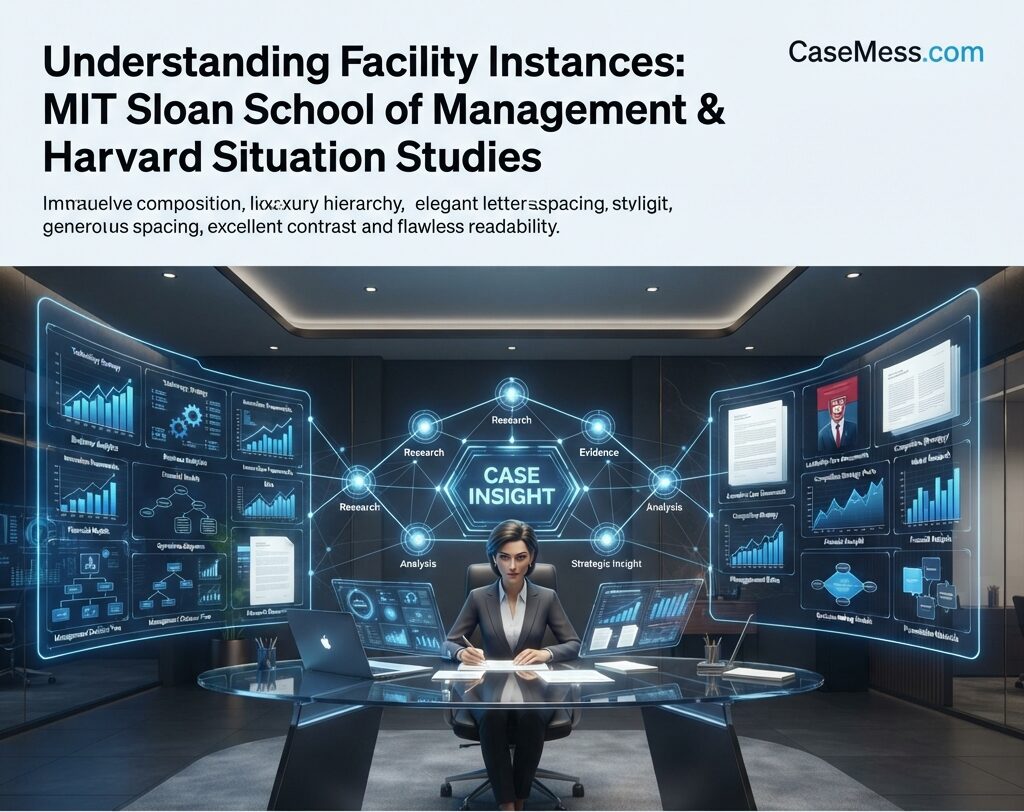 Understanding Facility Instances: MIT Sloan School of Management & Harvard Situation Studies