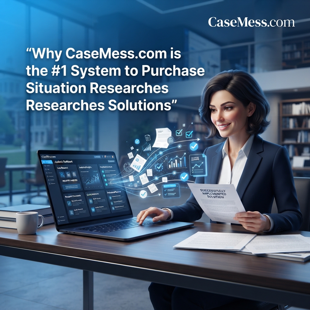 Why CaseMess.com is the # 1 System to Purchase Situation Researches Solutions
